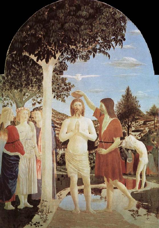Piero della Francesca The Baptism of Christ oil painting picture